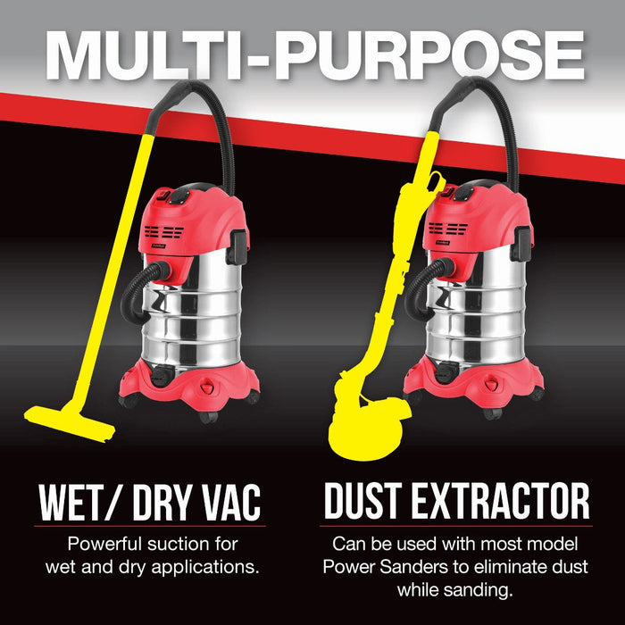 Trademark Dust extrator site vaccum cleaner wet rubbish and dry dusts 30L