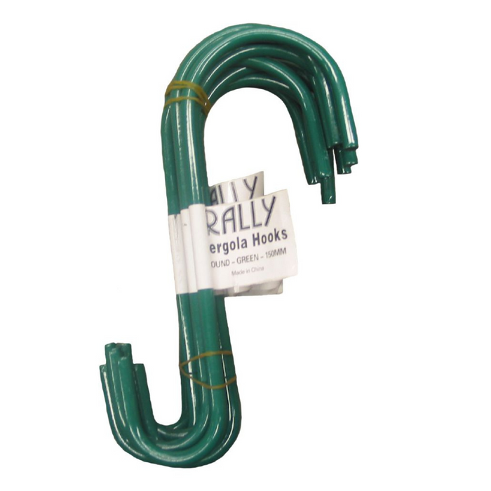 Rally Pergola Hooks for Hanging Decor - Galvanised/Powder Coated, Various Shapes