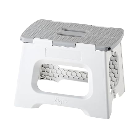 Compact Grey Foldable 23cm Stool