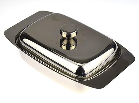 BUTTER DISH - STEEL COVER