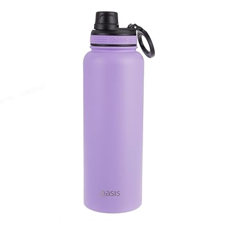 S/S D/WALL INS. SPORTS BOTTLE W/SCREW CAP 1.1L LAVENDER