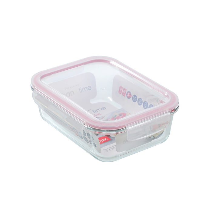 Lemon & Lime YORKSHIRE GLASS RECTANGLE CLIP SEAL CONTAINER 1.5L