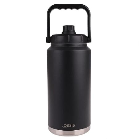 S/S INS. JUG W/CARRY HANDLE 3.8L BLACK