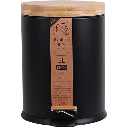 Eco Basics Rubbish Bin 5L - Black