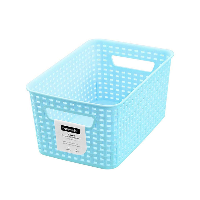 Boxsweden Woven Storage Basket 5L 28X18.5X13Cm Colour Pop