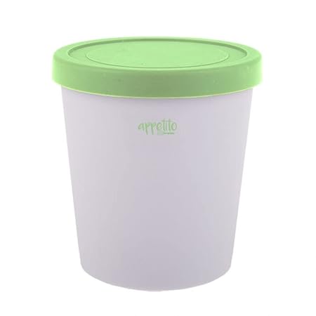 ROUND ICE CREAM TUB 1L GREEN
