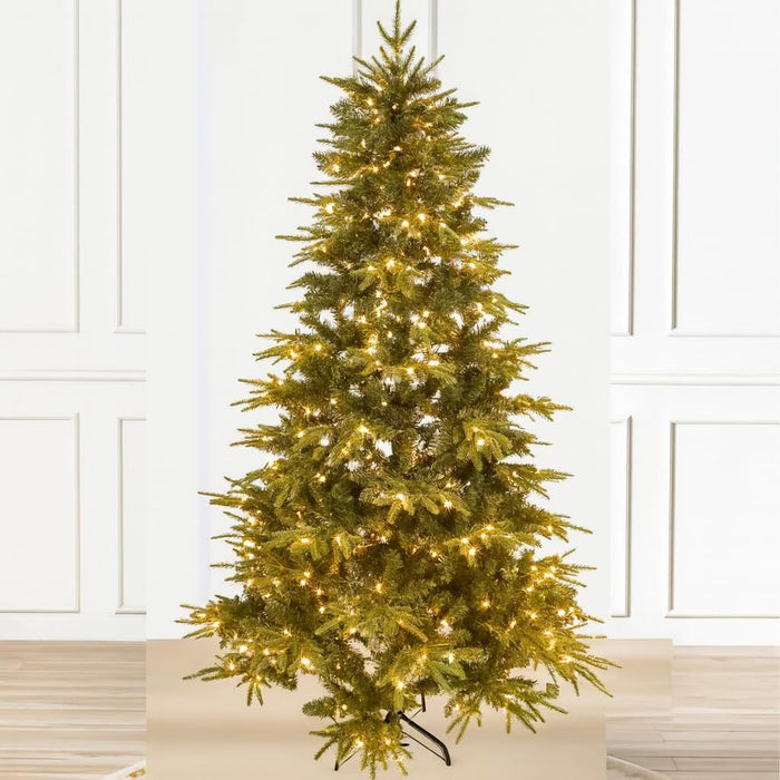 EVGN Premium 180cm Artificial Christmas Tree Full & Lush, Hinged Branches, Easy Setup with Sturdy Metal Stand Perfect Holiday Decor