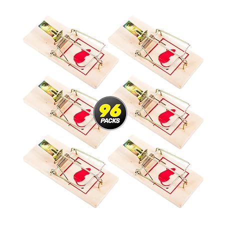 Mouse Trap Wooden 4pk 10cm x 4.5cm