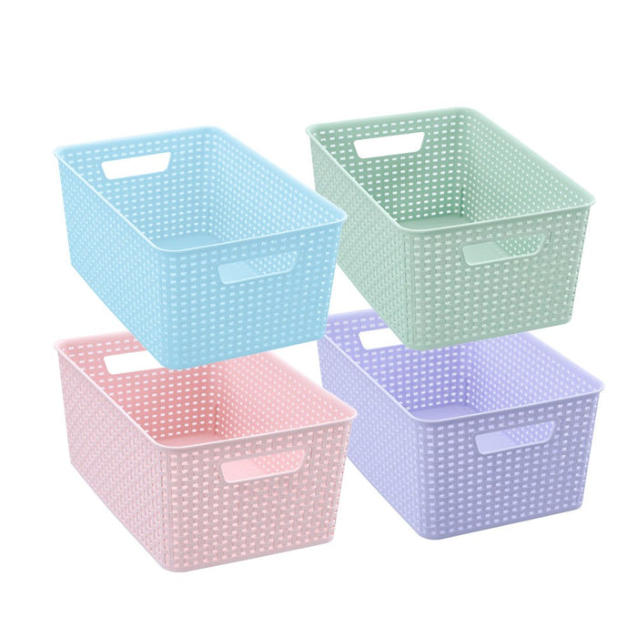 Boxsweden Woven Storage Basket 14L 39X26X16.5Cm Colour Pop