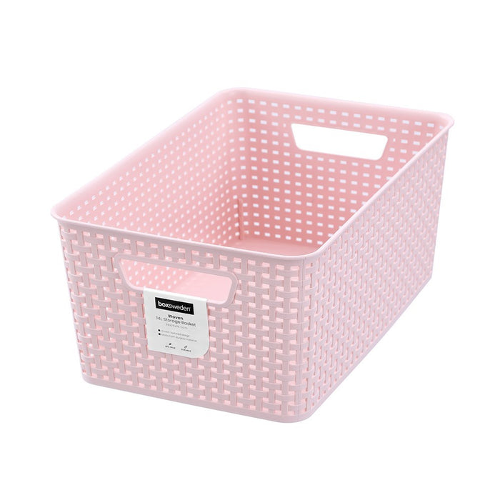 Boxsweden Woven Storage Basket 14L 39X26X16.5Cm Colour Pop