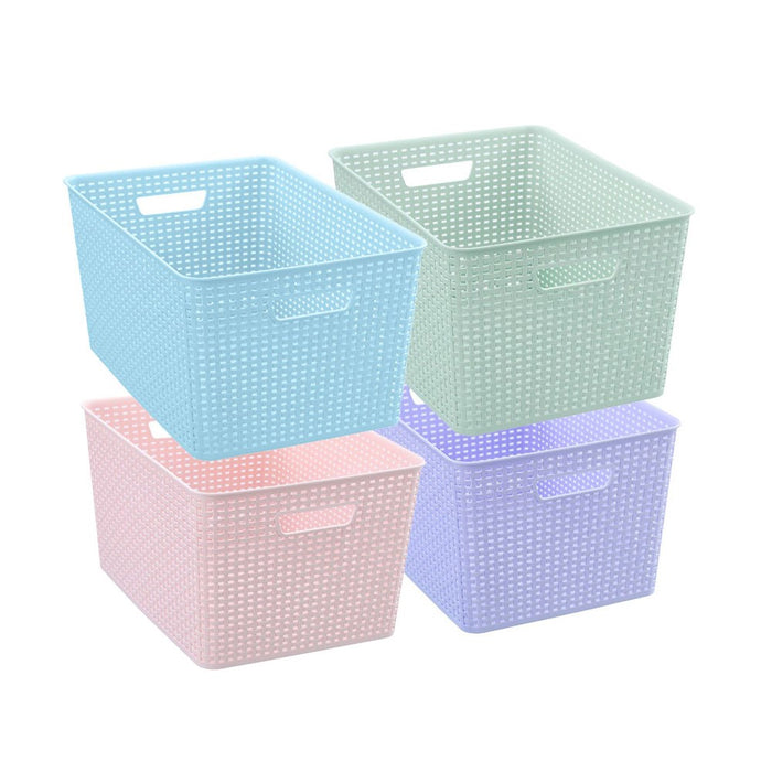 Boxsweden Woven Storage Basket 22L 41.5X28.5X22Cm Colour Pop