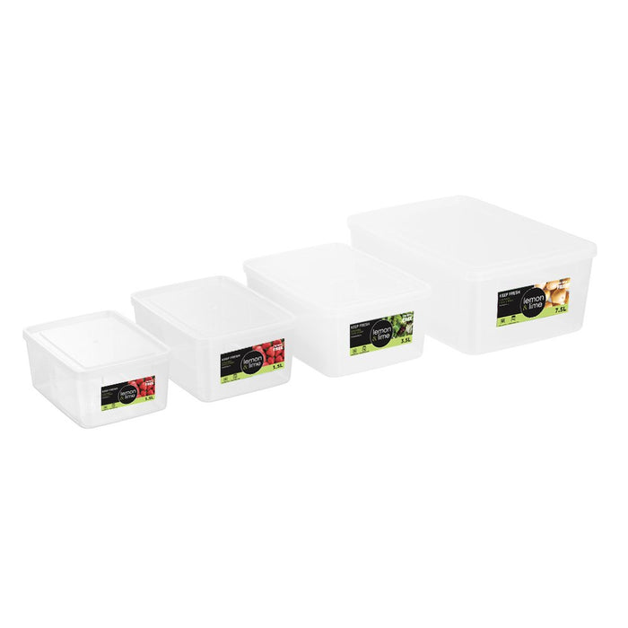 Lemon & Lime KEEP FRESH FOOD CONTAINER 5.5L 20X28X11.5CM