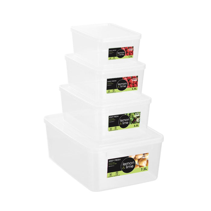 Lemon & Lime KEEP FRESH FOOD CONTAINER 7.5L 32X23X12.5CM