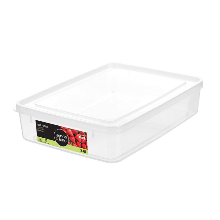 Lemon & Lime KEEP FRESH FOOD CONTAINER 2.8L 28X20X6.5CM