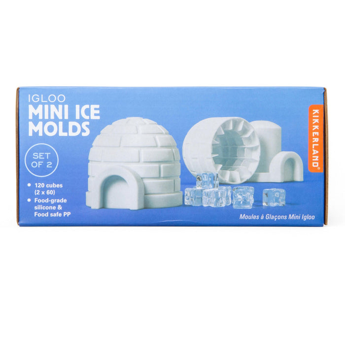 Kikkerland Igloo Mini Ice Molds - White