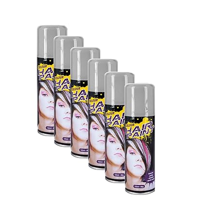 Hair Spray Colour Fluro 125ml Silver