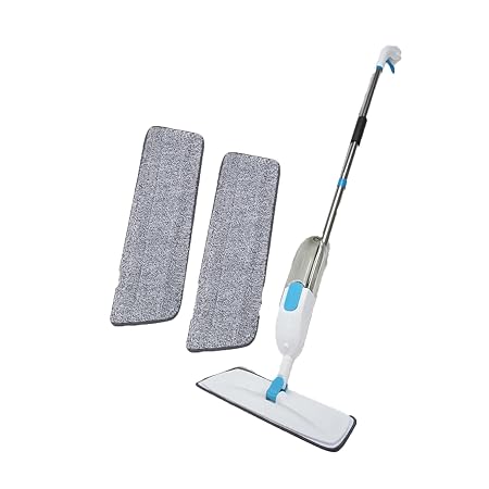Deluxe Spray Mop, Built in Water Depot, 2 Microfibre Pads, Scraper Tool