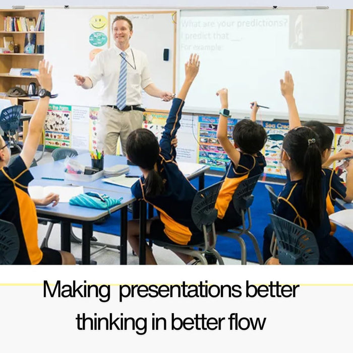 Large Double-Sided Magnetic Whiteboard with Stand - 360° Rotating, Dry Erase White Board Easy Write, Height Adjustable, Mobile on Wheels for Classroom, Office White Board (90cm * 60cm)