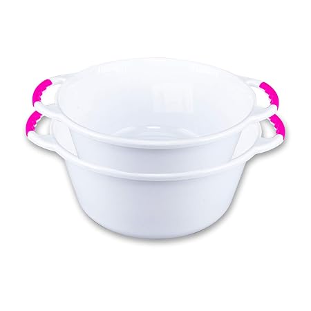Wash Basin Round With Handles - 10L 43.5cm x 36.5cm x 16.5cm