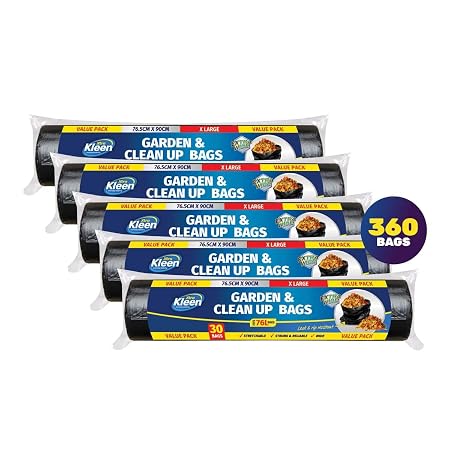 Garbage Bags Multi-Purpose 76L - 30pk - 76.5cm x 90cm - Black