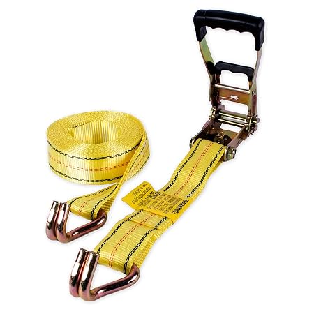 Ratchet Tie Down Yellow Heavy Duty 8m Max Weight 3000kg