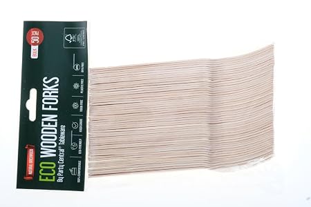 Eco-Friendly Wooden Fork- 16cm - 50pk