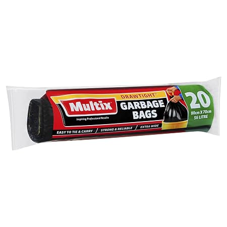 Multix Garbage Bags 56Ltr 20pk Drawtight