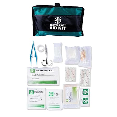 First Aid Kit Travel Essentials Assorted with Carry Case 57pc