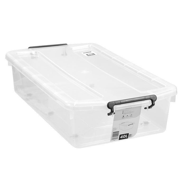 Boxsweden Dura Underbed Storage Tub 40L 73X42.5X17Cm Transparent