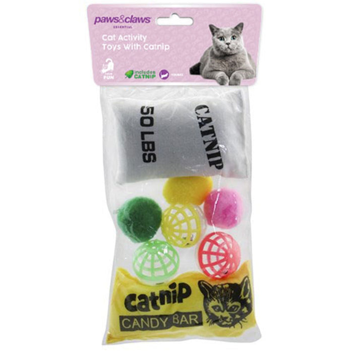 Paws & Claws CAT ACTIVITY TOY 8PK 27X13.5X3CM