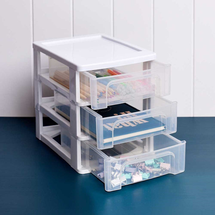 Boxsweden Drawer Desktop Cabinet Lge?3 Layer 30X24.5X25.5Cm