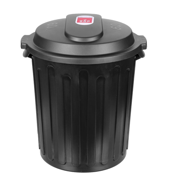Boxsweden Yard Bin Dome Top 60L Black