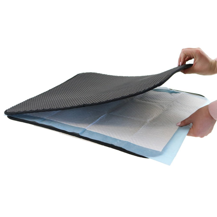 Paws & Claws CAT LITTER TRAP MAT 58X53CM DUAL LAYER