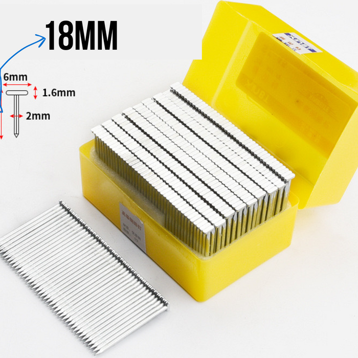 Galvanized 14Ga Brad Nails - 38mm, 50mm, 57mm, 64mm for Air Gun Nailer ST Series - 1000pcs/Box, 20 Boxes Per Carton