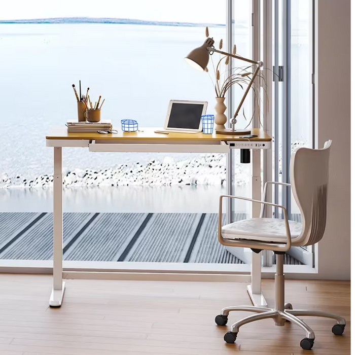 Flexispot EW8 Standing Desk with Drawer White Advanced Single-Motor Height Adjustable Desk