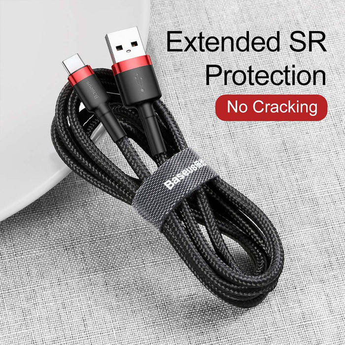 Baseus Cafule Fast Charge Type-C USB Data Charging Cable 1M Compatible for iPhone 15 Series