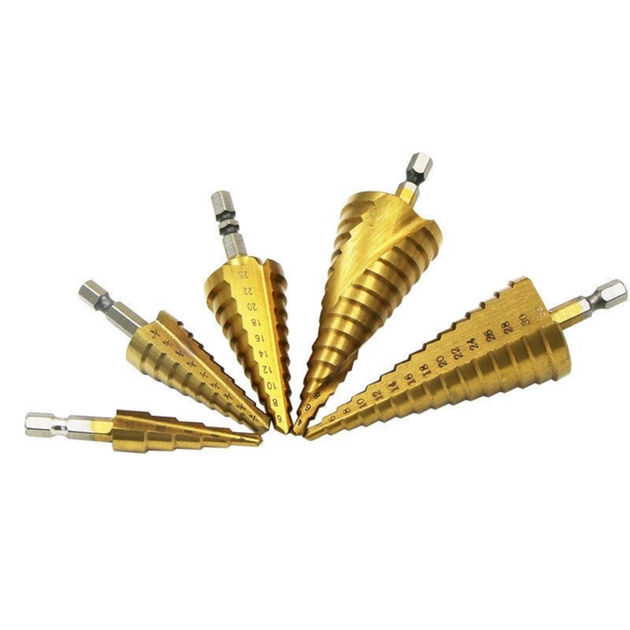 Step Drill Bits  Spiral double fluted Socrates Building Supplies