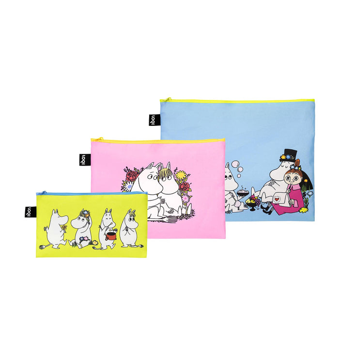 LOQI Moomin Together Zip Pocket Multi-Coloured
