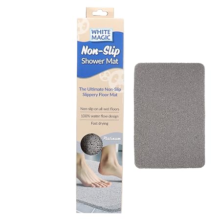 White Magic Non-Slip Shower Mat Regular Latte