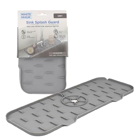 White Magic Sink Splash Guard Grey