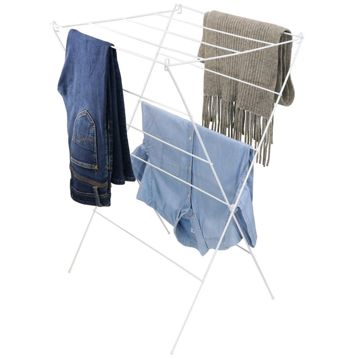 Boxsweden Foldable Wire Clothes Airer 50X63X87Cm 12 Rails