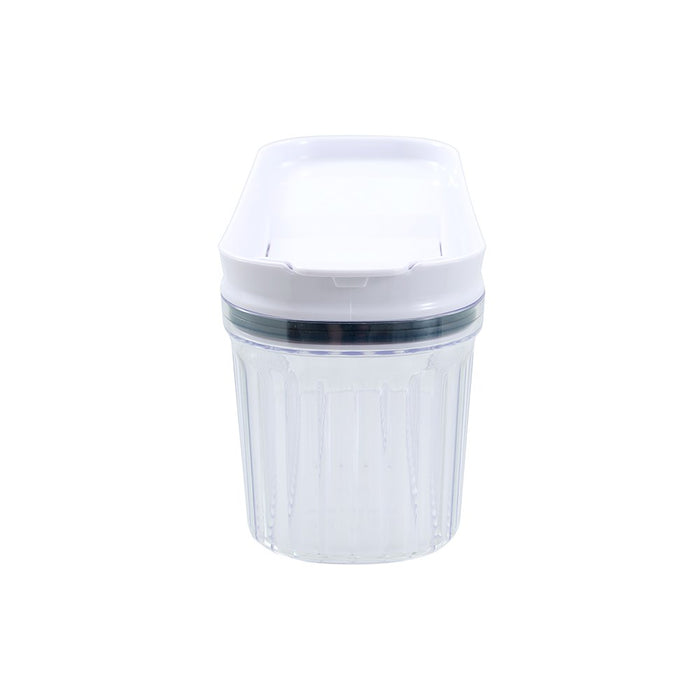 Lemon & Lime CRYSTAL RIBBED FOOD DISPENSING CONTAINER 1.5L 26X10X12.9CM