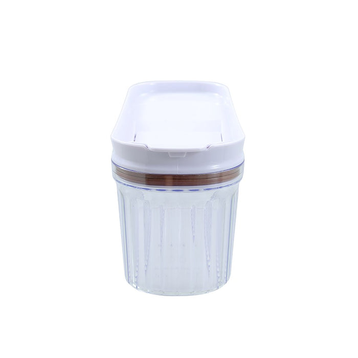 Lemon & Lime CRYSTAL RIBBED FOOD DISPENSING CONTAINER 1.5L 26X10X12.9CM