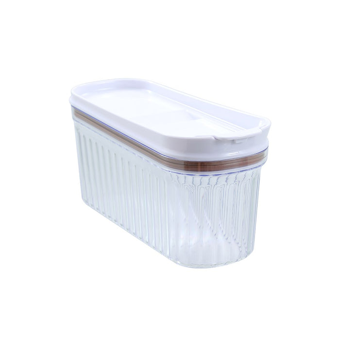 Lemon & Lime CRYSTAL RIBBED FOOD DISPENSING CONTAINER 1.5L 26X10X12.9CM