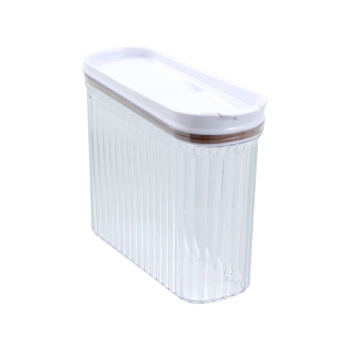 Lemon & Lime CRYSTAL RIBBED FOOD DISPENSING CONTAINER 2.7L 26X10X21CM
