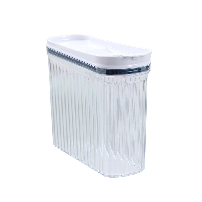 Lemon & Lime CRYSTAL RIBBED FOOD DISPENSING CONTAINER 2.7L 26X10X21CM