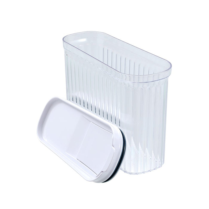 Lemon & Lime CRYSTAL RIBBED FOOD DISPENSING CONTAINER 2.7L 26X10X21CM