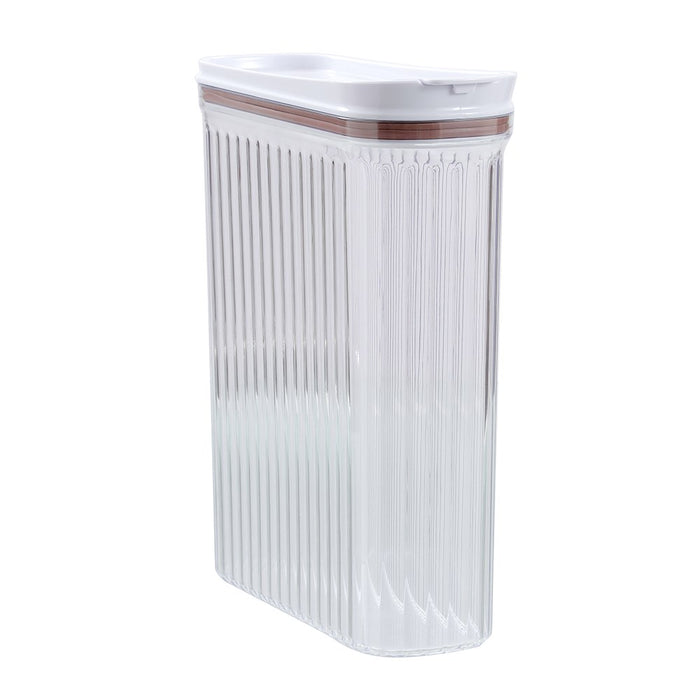 Lemon & Lime CRYSTAL RIBBED FOOD DISPENSING CONTAINER 4.4L 26X10X31.4CM