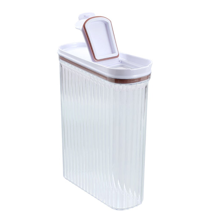 Lemon & Lime CRYSTAL RIBBED FOOD DISPENSING CONTAINER 4.4L 26X10X31.4CM