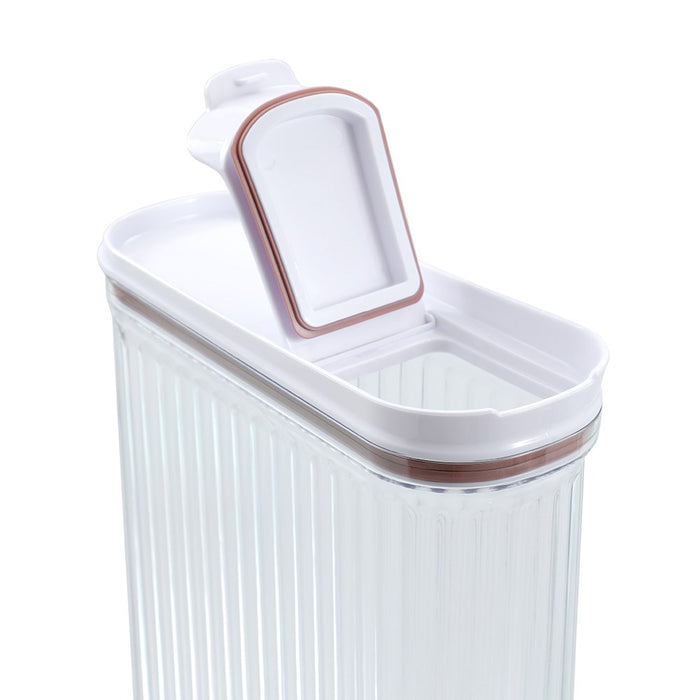 Lemon & Lime CRYSTAL RIBBED FOOD DISPENSING CONTAINER 4.4L 26X10X31.4CM